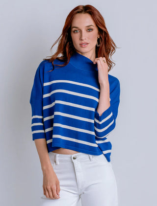 Kerisma Aja Stripe Sweater, Blue White