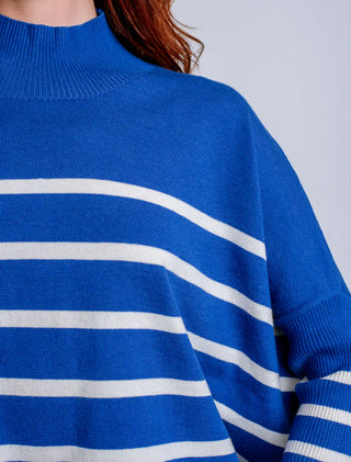 Kerisma Aja Stripe Sweater, Blue White