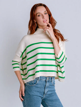 Kerisma Aja Stripe Sweater, Ivory Verde