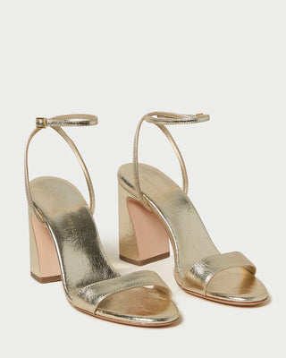Loeffler Randall Malia Curved Heel Sandal, Champagne