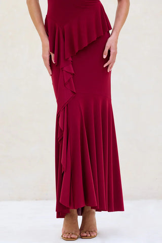 Misa Helma Dress, Burgundy