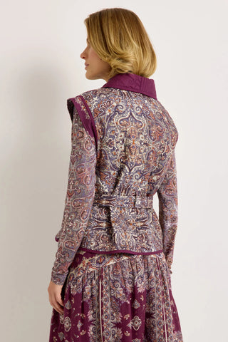 Marie Oliver Bowie Vest, Wisteria