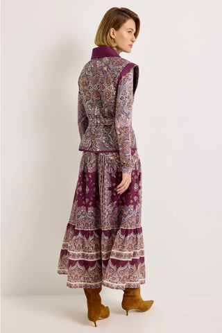 Marie Oliver Bowie Vest, Wisteria