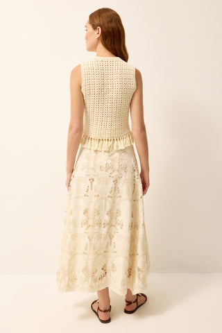 Marie Oliver Collins Tank, Ivory