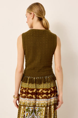 Marie Oliver Collins Tank, Juniper Green