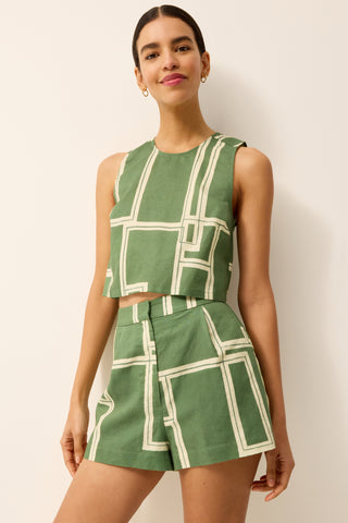 Marie Oliver Fallon Top, Court