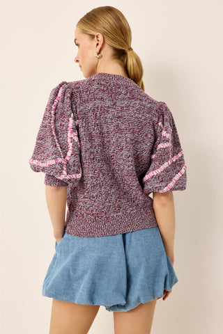 Marie Oliver Gail Top, Brandy Wine