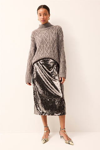 Marie Oliver Wray Skirt, Platinum