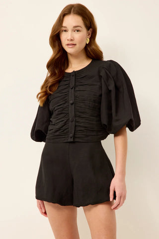 Marie Oliver Rowan Top, Black