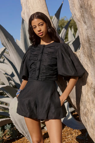 Marie Oliver Rowan Top, Black