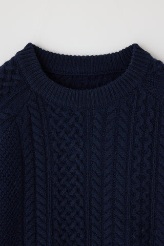 Moussy Vintage MV Panel Cable Po, Navy