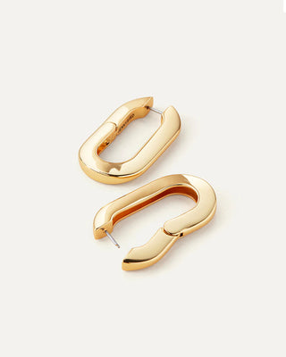 Jenny Bird Mega U-Link Earrings, Gold