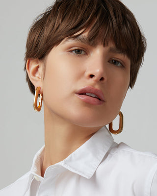 Jenny Bird Mega U-Link Earrings, Gold
