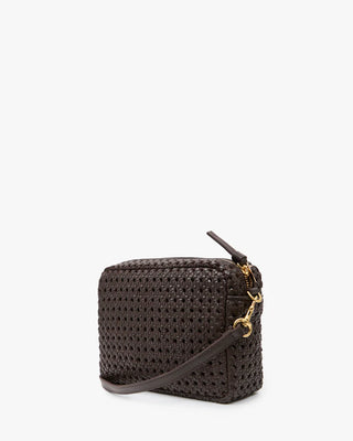 Clare V. Midi Sac Rattan Bag, Chocolate