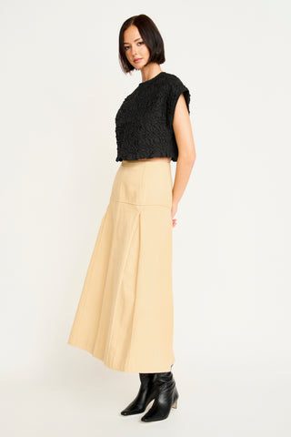 Mirth Bonn Smocked Top, Black