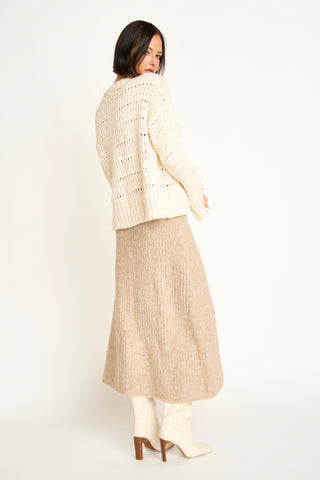 Mirth Estes Knit Skirt, Wheatfield