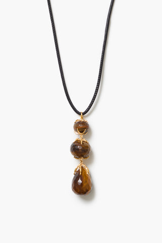 Chan Luu Triple Lark Necklace, Tigers Eye