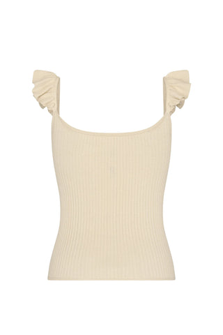 Carolina K Nielle Rib Tank Top, Ivory