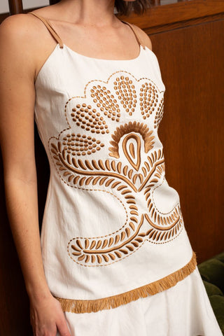 Anna Cate June Dress, Ivory Stitch