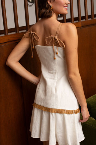 Anna Cate June Dress, Ivory Stitch