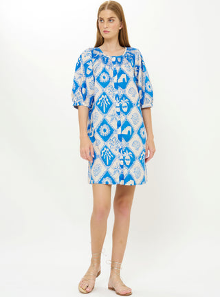 Oliphant Embroidered Button Mini, Asterias Blue