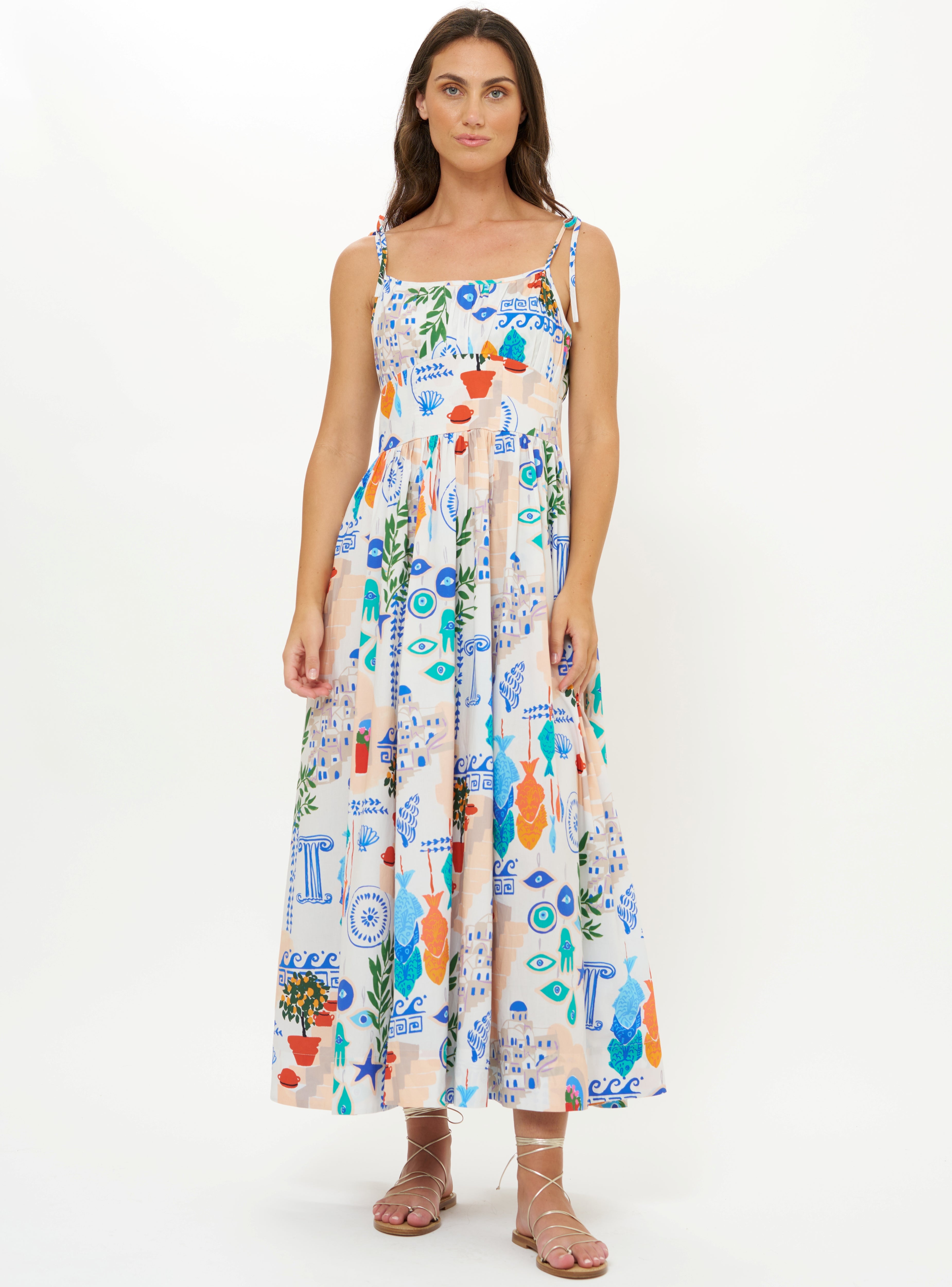 Oliphant Scarlett Dress, Corfu Blue S