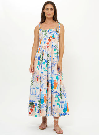 Oliphant Scarlett Dress, Corfu Blue