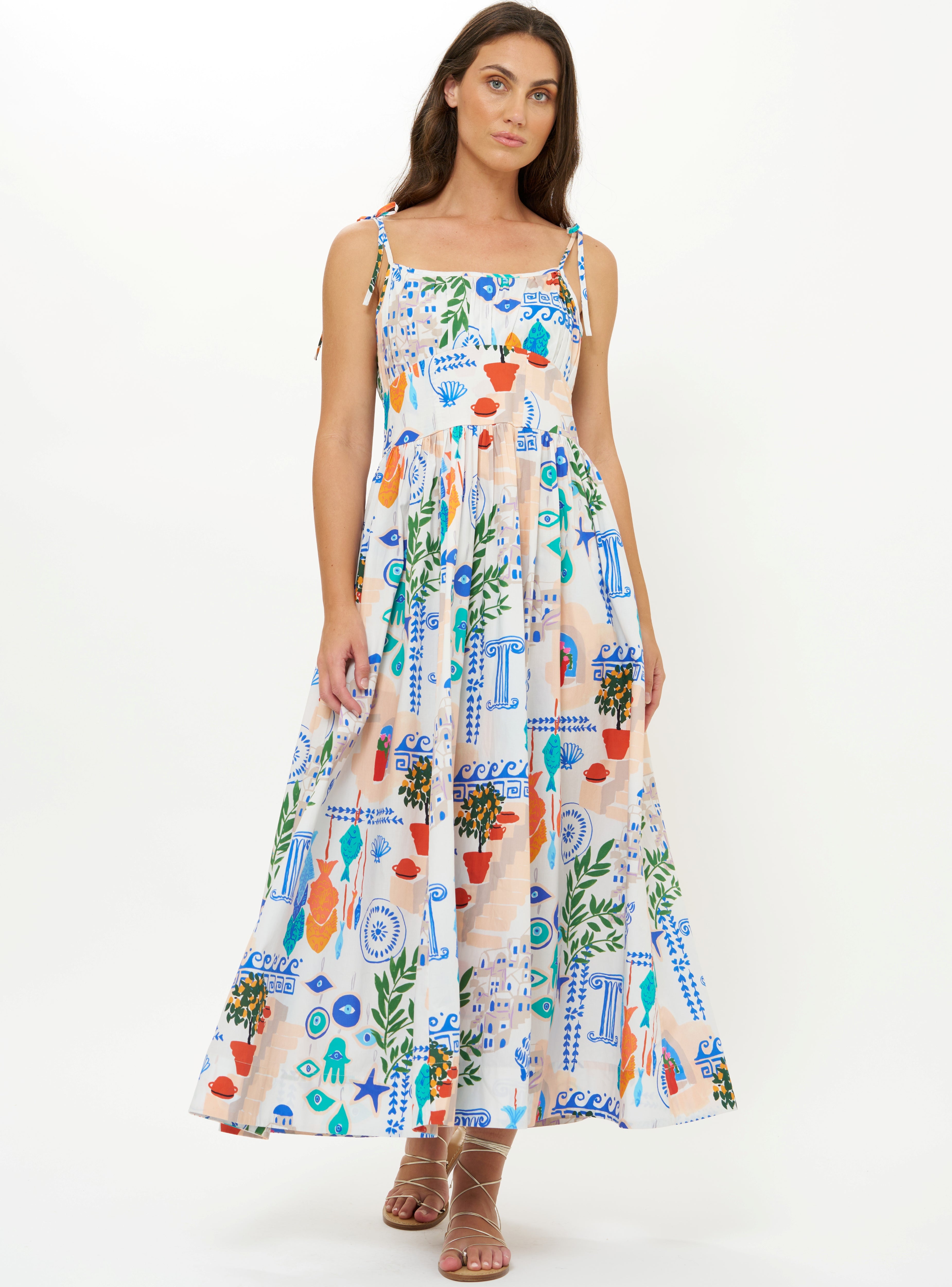 Oliphant Scarlett Dress, Corfu Blue S