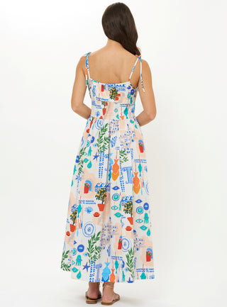 Oliphant Scarlett Dress, Corfu Blue