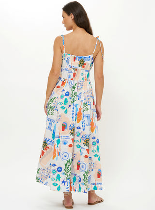 Oliphant Scarlett Dress, Corfu Blue