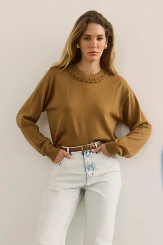 TS Hunter Bell Opal Sweater, Chestnut