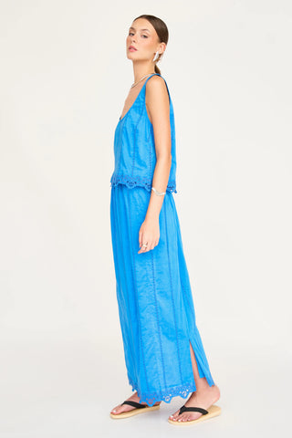 Mirth Parma Skirt, Egyptian Blue Lotus Eyelet