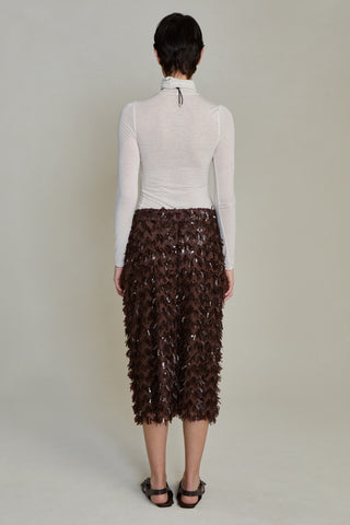 Chan Luu Firework Sequin Skirt, Espresso