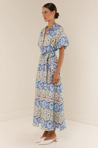 Palm Noosa Carla Dress, Lagoona Tile