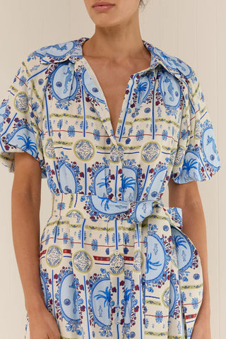 Palm Noosa Carla Dress, Lagoona Tile