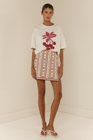 Palm Noosa Rex Wrap Skirt, Raye Fleur