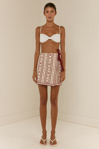 Palm Noosa Rex Wrap Skirt, Raye Fleur