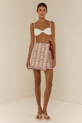 Palm Noosa Rex Wrap Skirt, Raye Fleur