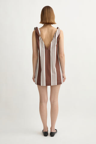 Posse Rosie Mini Dress, Choc Stripe