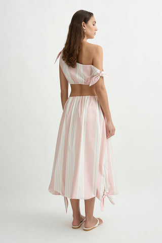 Posse Rosie Tie Top, Pink Stripe