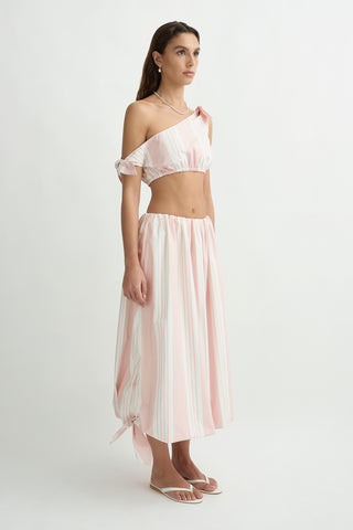 Posse Rosie Tie Top, Pink Stripe