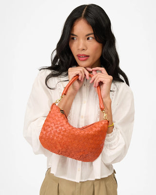 Clare V. Petit Moyen Messenger Medium Woven, Saltillo