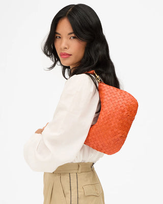 Clare V. Petit Moyen Messenger Medium Woven, Saltillo