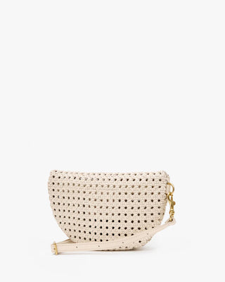 Clare V. Petite Fanny, Cream Rattan