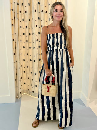 Hunter Bell Larkin Dress, Lighthouse Stripe Navy