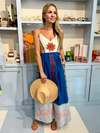 Carolina K Amelia Dress, Multi Applique