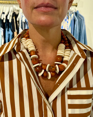 Market Bead Necklace, Sienna