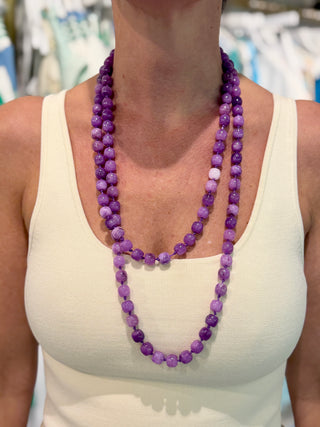 The Liv Beaded Layering Necklace, Midnight Bloom