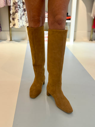 Loeffler Randall Indy Low Heel Tall Boot, Cacao