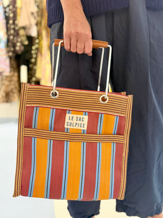 Le Sac Sulpice Palma Mini Metal Handle Tote, Sunrise